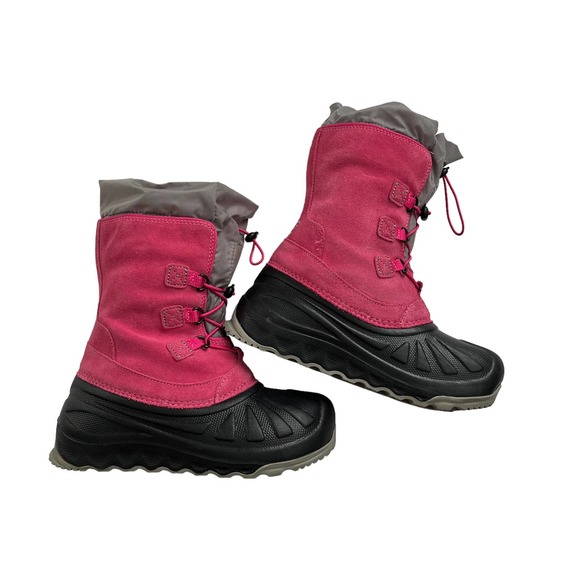 UGG Other - Ugg Ludwig Waterproof Insulated Suede Sheepskin Lined Snow Boots Girl Size 4